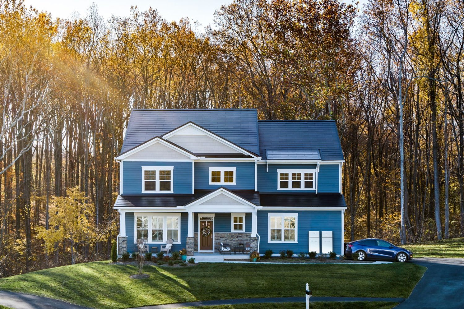 Tesla Solar Roof Traditional Home