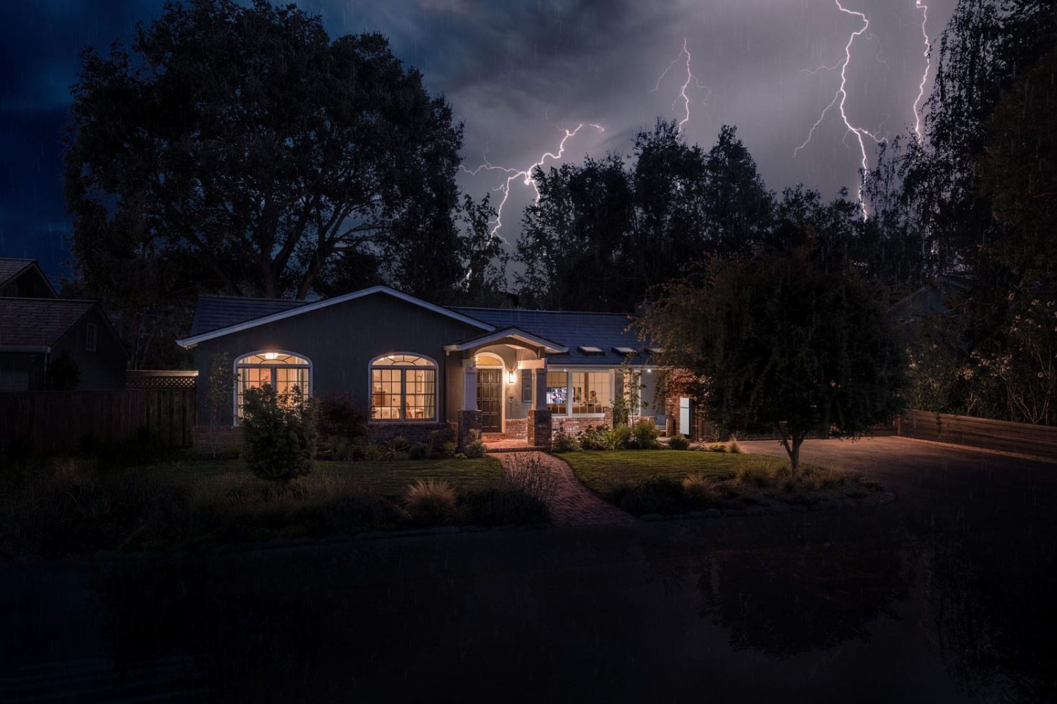 Tesla Solar Roof Storm